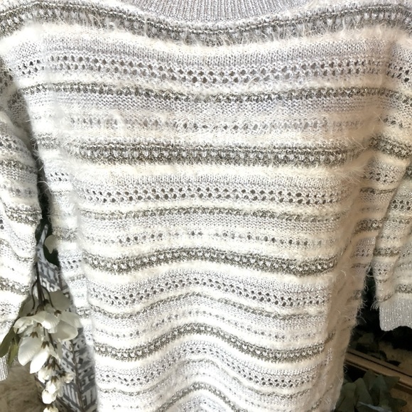 WHBM Metallic Stripe Sweater - Picture 3 of 4